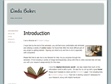 Tablet Screenshot of lindabaker.foliotek.me